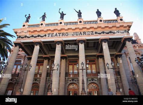 Teatro Juarez Juarez Theater Guanajuato Unesco World Heritage Stock