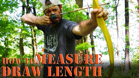 How To Measure Draw Length On A Long Bow Recurve Or Self Bow Youtube