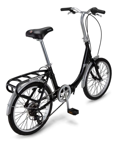 Schwinn Loop Adult Folding Bike 20 Inch Wheels 7 Speed Drivetrain