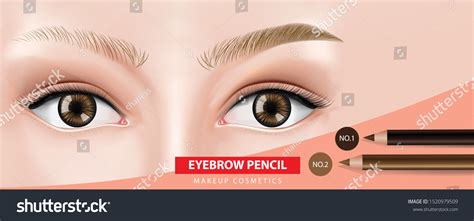 Eyebrows Pencil Banner Design Vector Illustration Vector De Stock