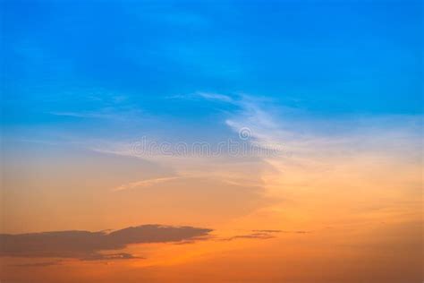 Gradient Orange And Blue Purple Sunset Sky Stock Photo Image Of Color