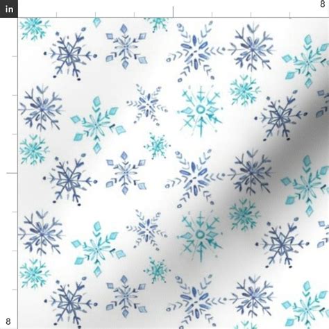 Snowflake Fabric Snowflakes By Erinanne Snowflakes Snow Etsy