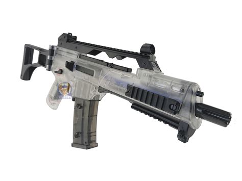 WELL G36C 7-8mm Electric Gel Ball Blaster (BK with transparent receiver) | Octagon Airsoft