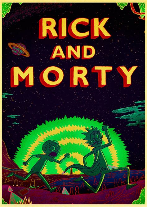 Free Download New 2020 Rick And Morty Retro Poster In 2020 Rick Morty