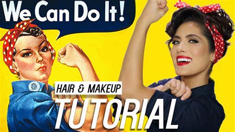 Rosie The Riveter Hair And Makeup Tutorial Melissa Alatorre Youtube
