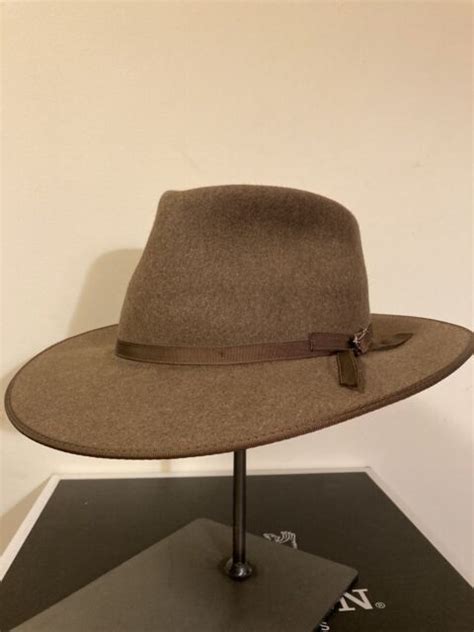 Stetson Open Road 6x Brown Mix Fur Felt Western Hat Fedora Crease 7 18