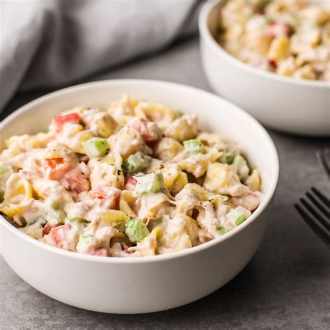 Easy Tuna Pasta Salad Recipe With Mayo Bmp Sight