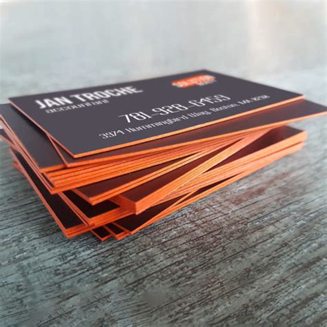 Order Ultra Thick Painted Edge Business Cards Get Colored Edge