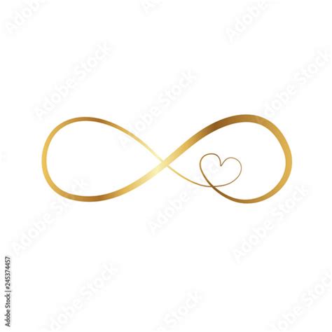 Golden Infinity Sign Vector Illustration Stock Image And Royalty Free Vector Files On Fotolia