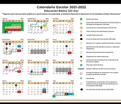 Calendario Escolar Sep Mexico Spain