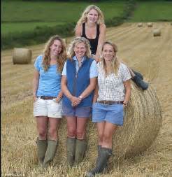 Land Girls Mother And Three Daughters Take The Reins At £1million Farm Business Daily Mail Online