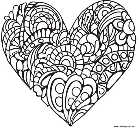 Adult Coloring Book Heart Coloring Pages