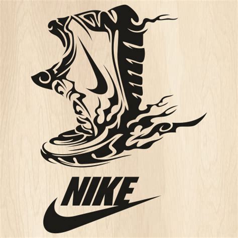 Nike Shoes Fire SVG Nike Shoes Vector File Nike Fire Svg Cut Files PNG SVG CDR AI PDF