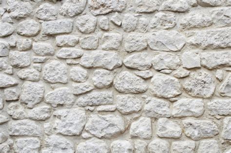 White Stone Wall Texture Background Stock Photo Download Image Now