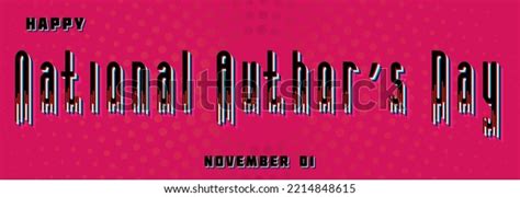 Happy National Day November 01 Calendar Stock Vector Royalty Free
