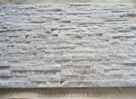 Pure White Stacked Stone White Quartzite From China