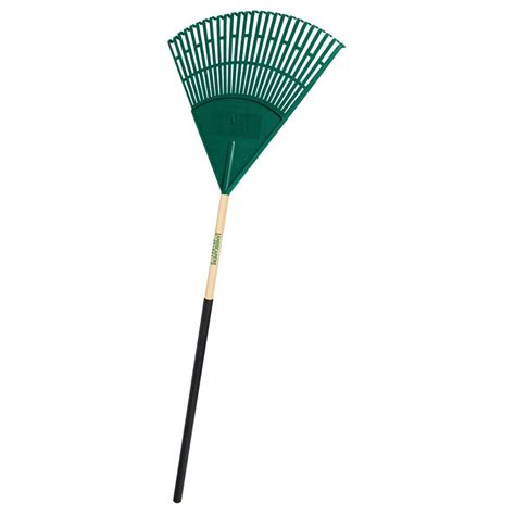 The lawn leveling rake tool is perfect for a variety of gardening jobs which can normally be very time consuming and hard work. Landscapers Select Lawn/Leaf Rake, 26-Tine, Poly Tine, 48in Wood Handle - Garden Tools