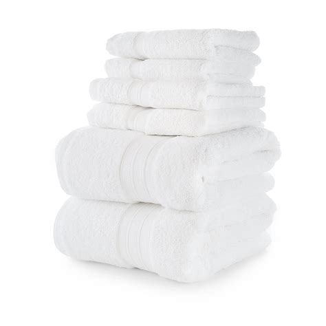 Mainstays Performance Solid 6 Piece Bath Towel Set Coolwater