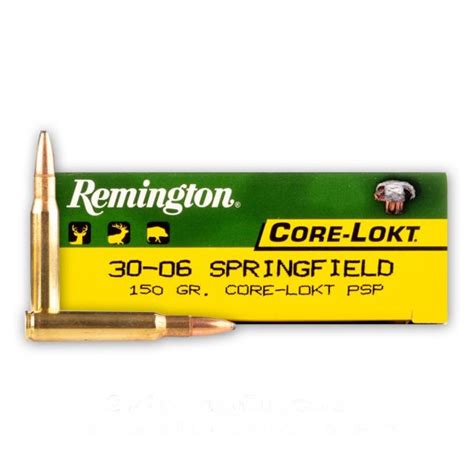 30 06 150 Gr Psp Remington Core Lokt 20 Rounds Ammo