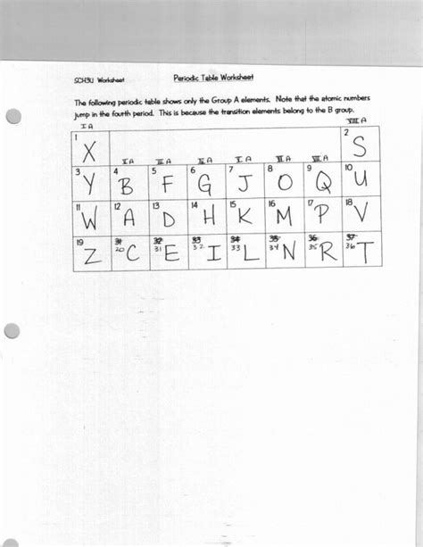 Select the template from the catalogue. Periodic Table Worksheet Answer Key Chemistry If8766 ...