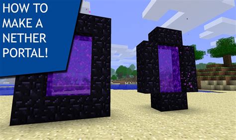 NETHER How To Make A Nether Portal In Minecraft PC PS4 XBOX YouTube
