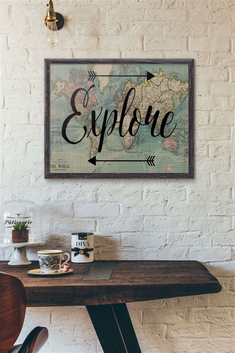 Get beautiful laminated world wall maps for home décor poster is available different sizes to decorate the walls of homes, classroom and offices. 29 Best Travel Inspired Home Decor Ideas and Designs for 2020
