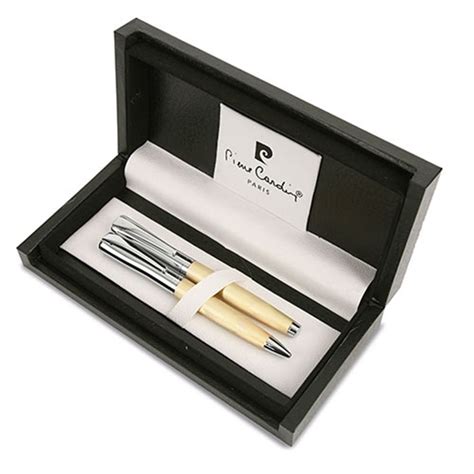 set de bolígrafo y pluma marca pierre cardin