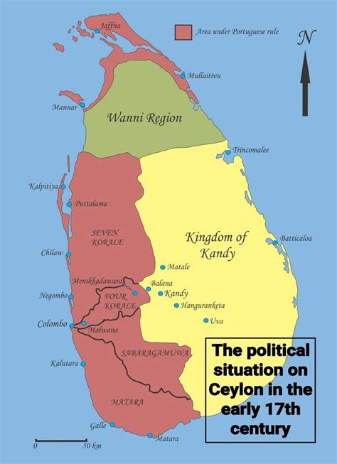 Sri Lanka Map History