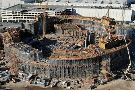 Msg Sphere Construction In Las Vegas Reaches 65 Foot Level