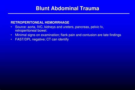 Ppt Abdominal Trauma Powerpoint Presentation Free Download Id3289814