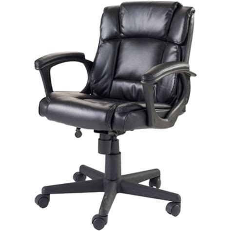 The true innovations black leather executive office chair is designed for comfort and support, offering superior ergonomic features with a stylish design. True Innovations Black Soft Managers Chair | Office Chairs ...