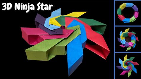 How To Make An Origami Transforming 3d Ninja Star Step By Step Easy