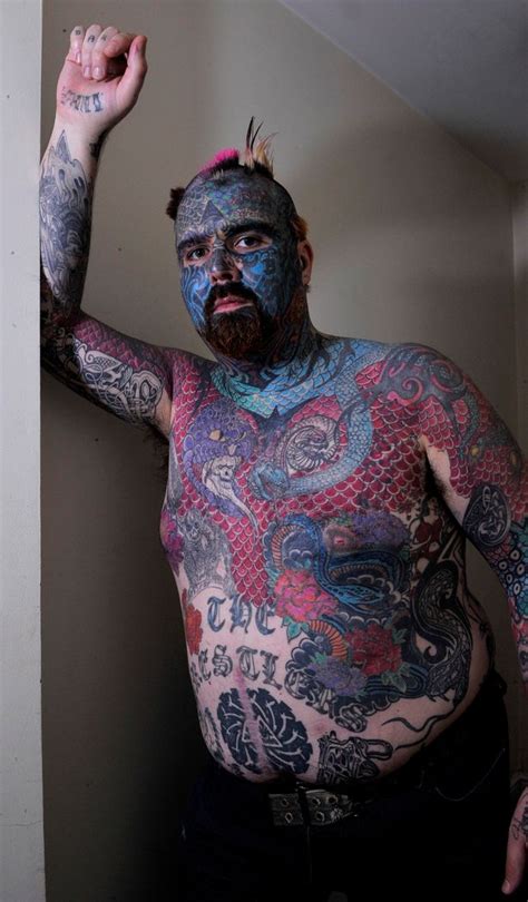 Uks Most Tattooed Man Reveals Dr Evil Cut Off His Nipples But