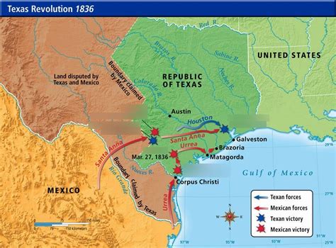Mexican War Of Independence Texas Revolution Diagram Quizlet