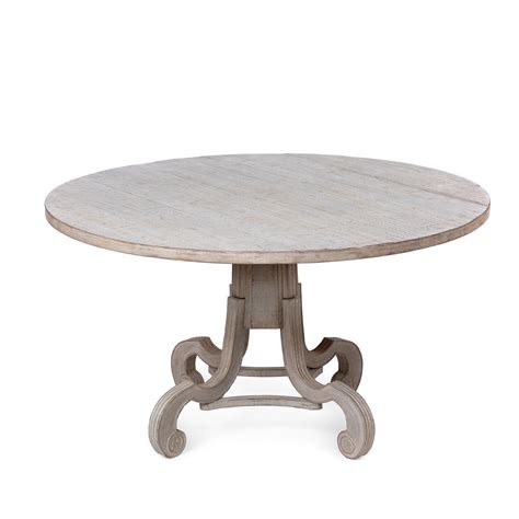 Elevate Your Space With The Avignon Round Foyer Table 54 Rustic