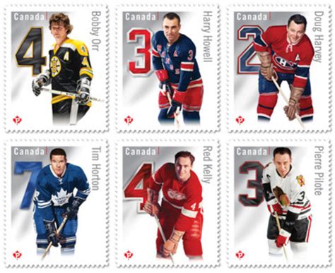 New Stamp Collection Celebrates Canadas Hockey Passion Six Hockey