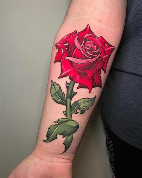 Top 82 Red Rose Tattoo Latest Thtantai2