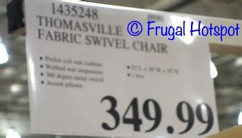 All accidental stains (except caustic and corrosive materials): Thomasville Fabric Swivel Chair at Costco for a Limited Time!