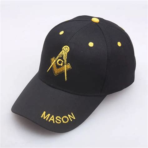 New Embroidery Masonic Baseball Cap Men Freemason Symbol G Templar
