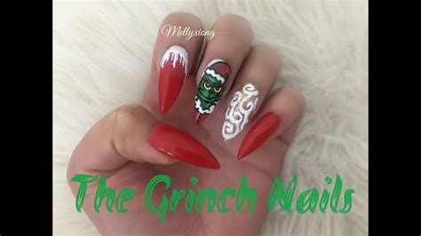 24 Grinch Acrylic Nails Images Acrylic Nail Colors