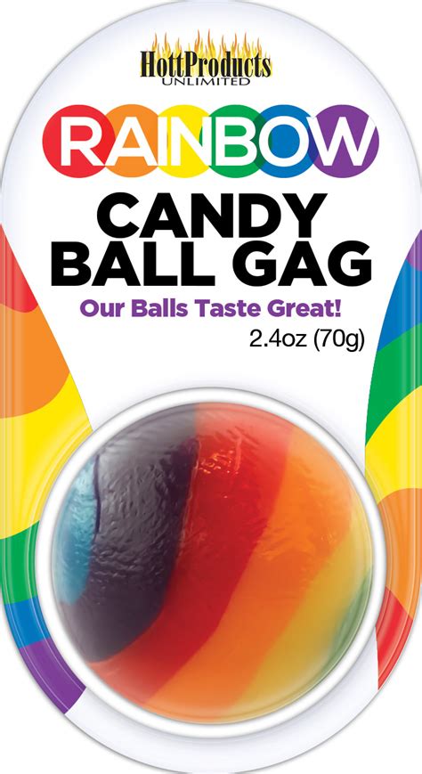 rainbow candy ball gag one two more