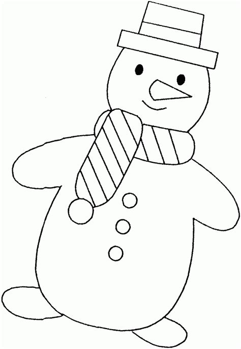 Free printable winter themed colouring sheets for kids. Christmas Snowman Coloring Pages - Coloring Home