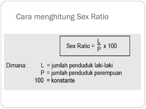 Cara Menghitung Sex Ratio Geomedia My Xxx Hot Girl