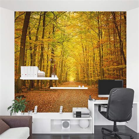 Autumn Forest Path Wall Mural