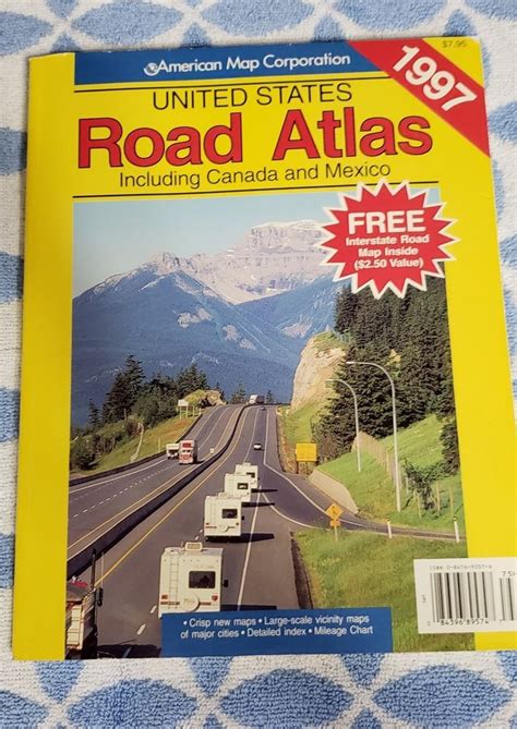 1997 American Map Corporation Us Road Atlas Including Canada And Mexico