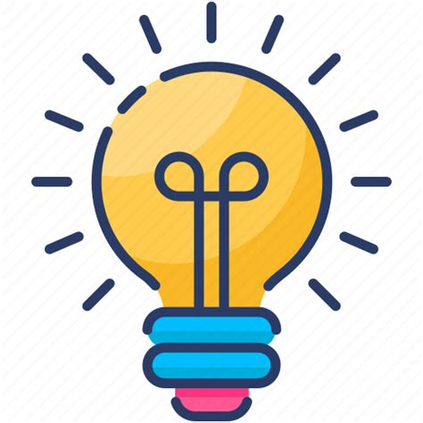 Abstract Bulb Creative Electricity Idea Lamp Light Icon