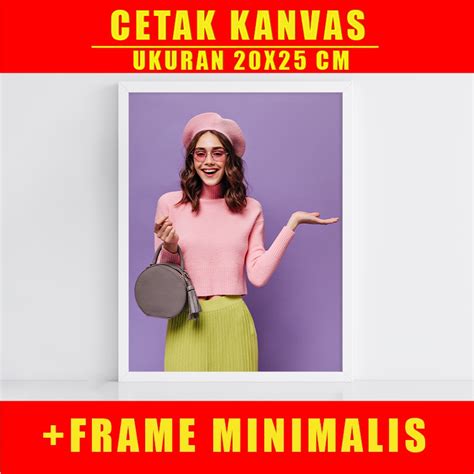 Jual Cetak Foto Kanvas Canvas Photo Print X Cm Sudah Termasuk