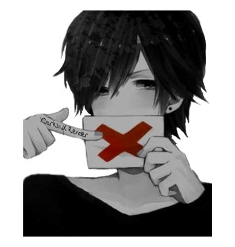 Anime Render By Depressed Sad Anime Boy Transparent Png Download 507482 Vippng