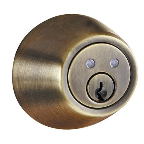 Morning Industry R Series Antique Brass Cylinder Electronic Entry Door