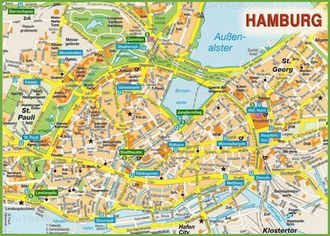 Hamburg City Plan Map